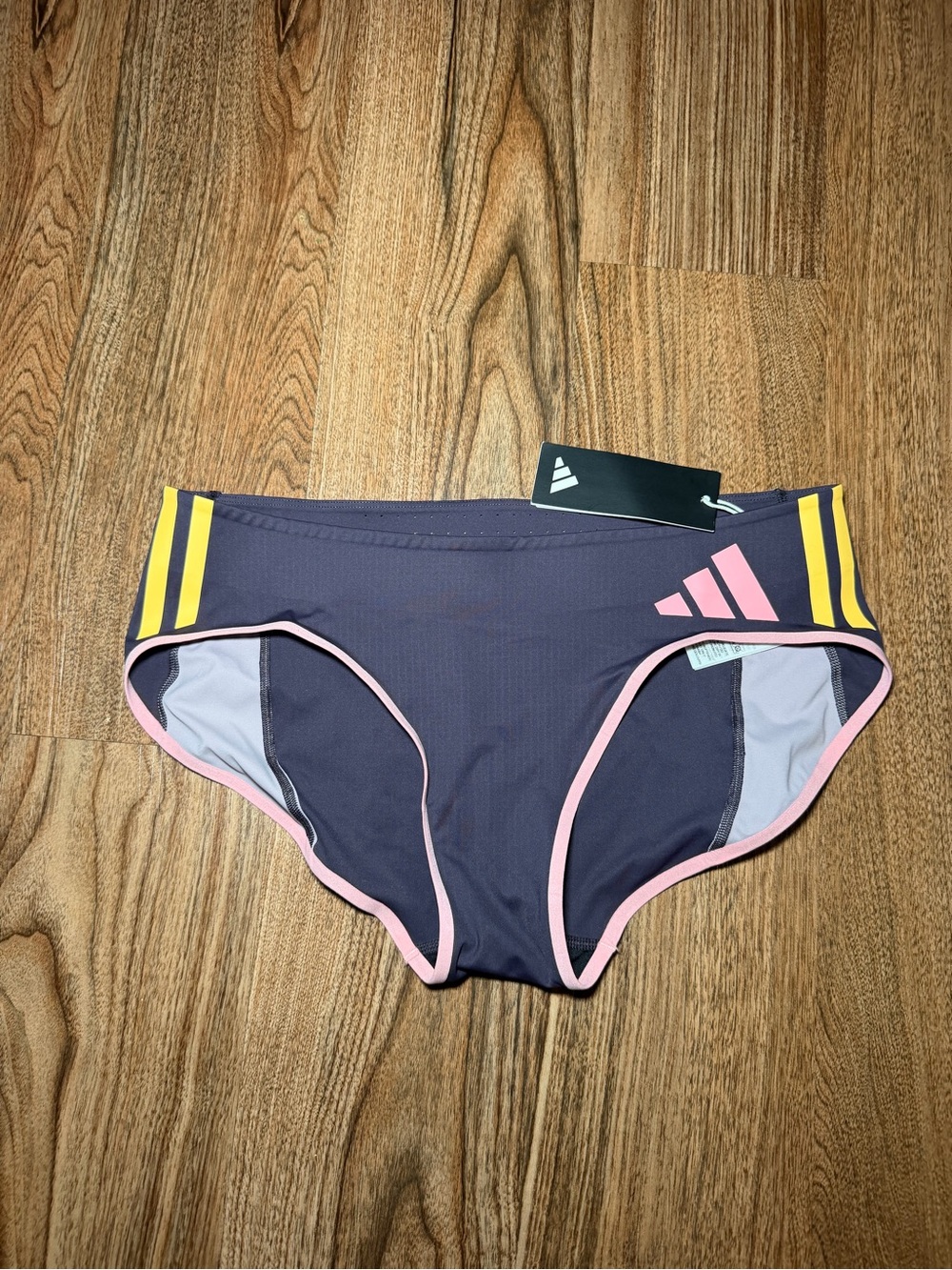 Adidas Adizero Promo Running Distance Briefs Purple IN1198 Women's Size Large